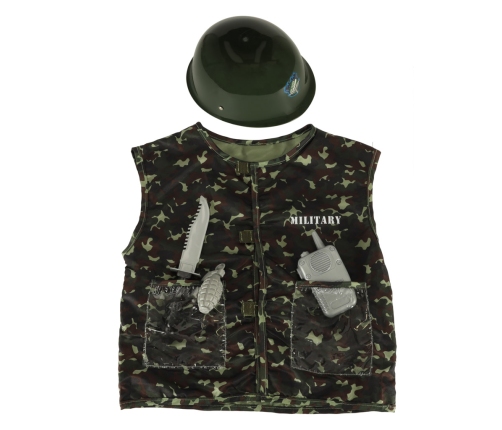 Karnevāla kostīma ķivere kareivis 3-8 gadi