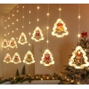 LED Ziemassvētku eglīte attēlu aizkaru gaismas 3m 10 USB spuldzes LED Ziemassvētku eglīte attēlu aizkaru gaismas 3m 10 USB spuldzes