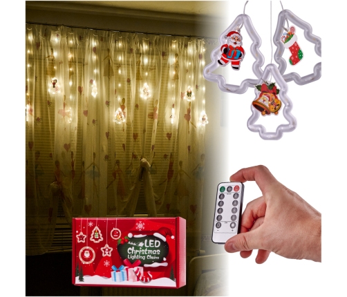 LED Ziemassvētku eglīte attēlu aizkaru gaismas 3m 10 USB spuldzes