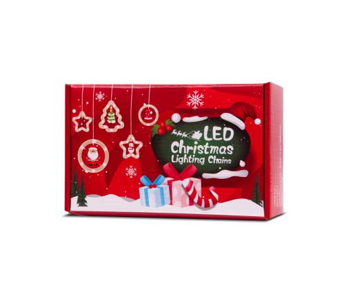 LED Ziemassvētku eglīte attēlu aizkaru gaismas 3m 10 USB spuldzes