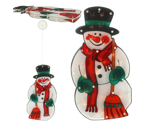 LED piekaramais apgaismojums Ziemassvētku rotājums sniegavīrs 45cm