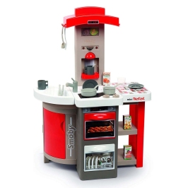 Bērnu plastmasas virtuve sarkana ar skaņu