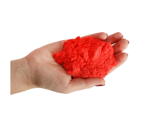Kinētiskās smiltis 1kg maisiņā sarkanā krāsā