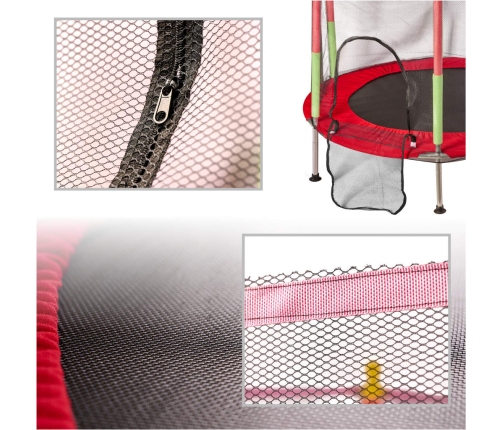 Bērnu dārza batuts 140cm sarkans