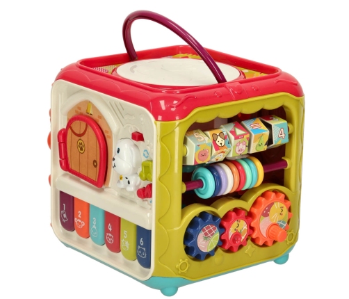 Sensorā rotaļlieta bērniem kubs 6in1