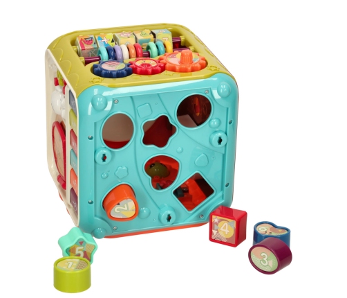 Sensorā rotaļlieta bērniem kubs 6in1