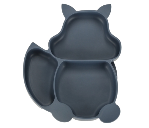 Bērnu silikona trauki vāverīte tumši nē