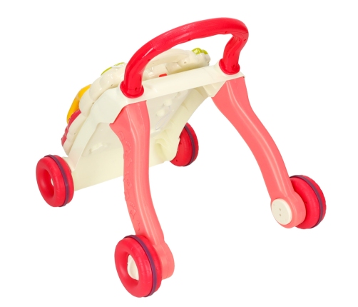 Bērnu ratiņi interaktīvais mācību galds 4in1 sarkans