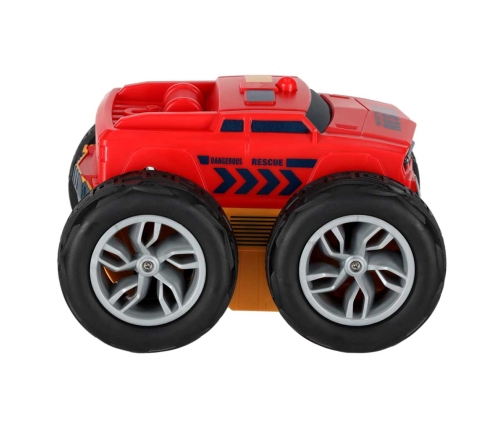 RC Revolt 2 Sided Rescue Racer zils tālvadības auto