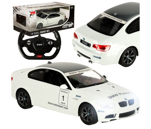 RC auto 1:14 BMW M3 balts