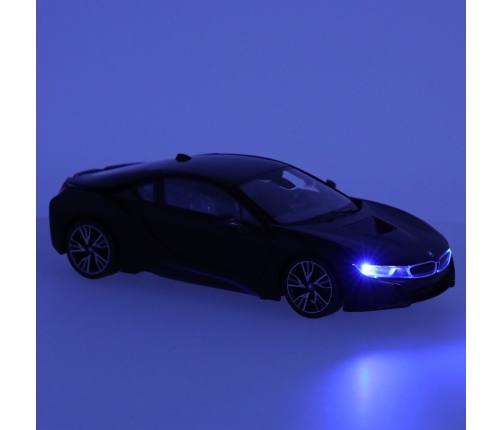 RC auto 1:14 BMW i8 atveramās durvis melns