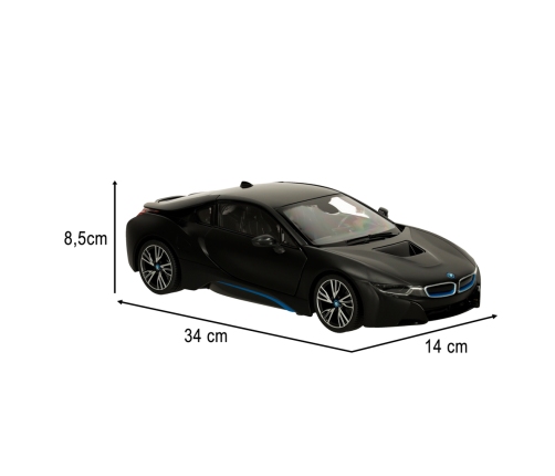 RC auto 1:14 BMW i8 atveramās durvis melns