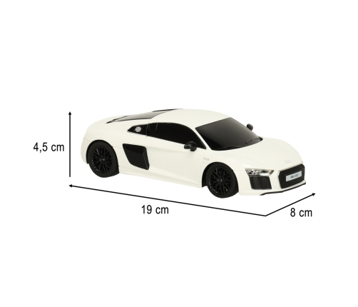 RC auto 1:24 AUDI R8 2015 balts