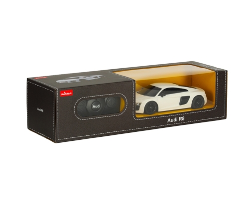 RC auto 1:24 AUDI R8 2015 balts