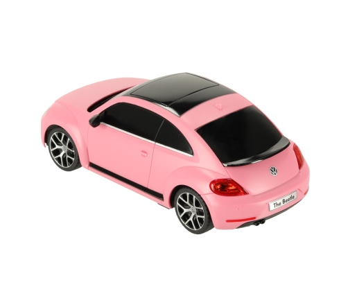 RC auto 1:24 Volkswagen Beetle-UV rozā krāsā