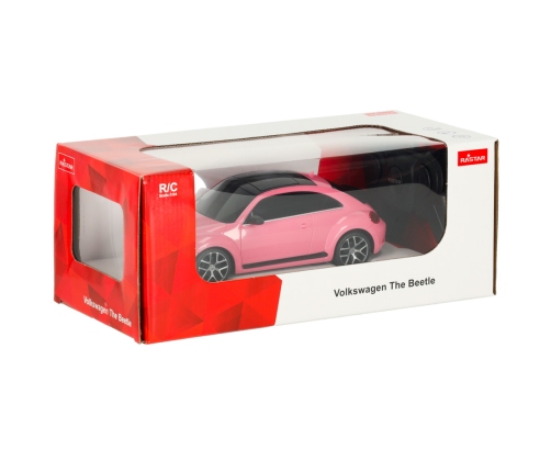 RC auto 1:24 Volkswagen Beetle rozā krāsā