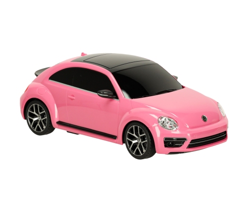 RC auto 1:14 Volkswagen Beetle rozā krāsā