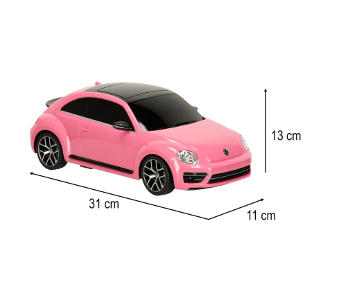 RC auto 1:14 Volkswagen Beetle rozā krāsā