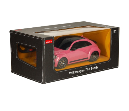 RC auto 1:14 Volkswagen Beetle rozā krāsā