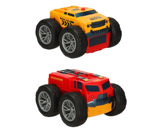 RC Revolt 2 Sided Rescue Racer zils tālvadības auto