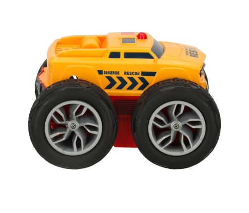 RC Revolt 2 Sided Rescue Racer zils tālvadības auto