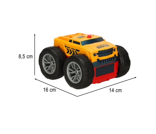 RC Revolt 2 Sided Rescue Racer zils tālvadības auto