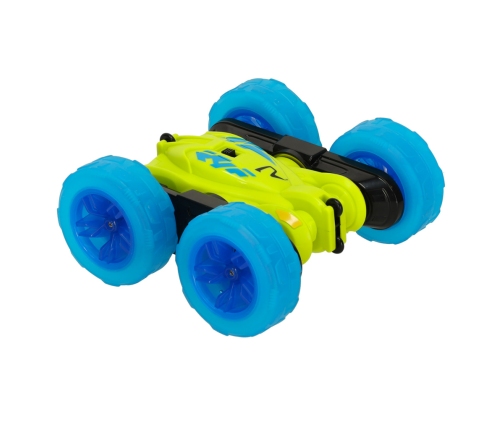 RC Revolt Flip Speeder tālvadības automašīna ar kvēlojošiem riteņiem