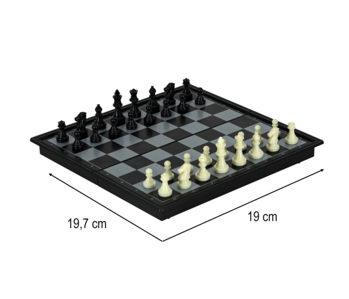 Magnētiskā šaha dambrete puzzle spēle
