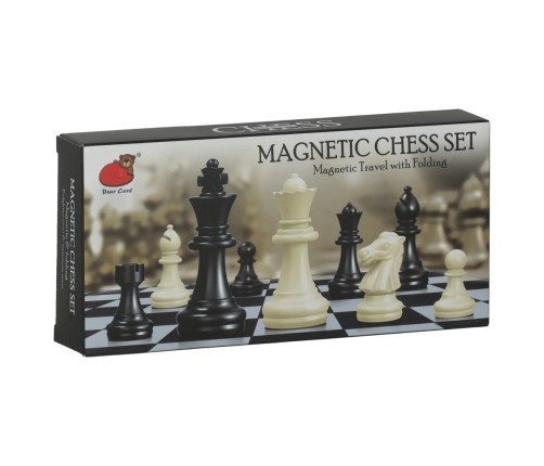 Magnētiskā šaha dambrete puzzle spēle