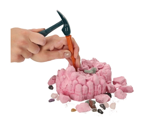 Arheoloģija komplekts akmens minerāli 9 el.