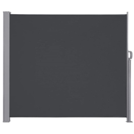 Sānu terases nojume LUARO izvelkamais ekrāns 180 x 400 cm pelēks Sānu terases nojume LUARO izvelkamais ekrāns 180 x 400 cm pelēks