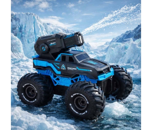 RC auto braukšana pa ūdeni ūdensizturīgs zils