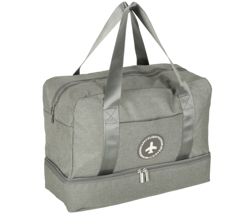 Ceļojumu soma rokas bagāžai 39 x 18 x 30 cm pelēka