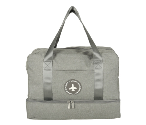 Ceļojumu soma rokas bagāžai 39 x 18 x 30 cm pelēka