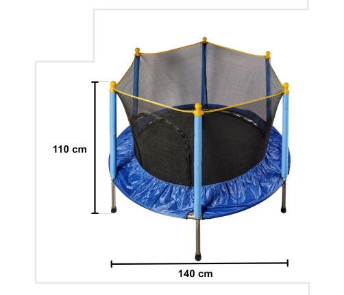 Bērnu dārza batuta tīkls 140cm