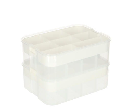 Organizatora kaste rotaļlietu kaste rotaļlietu kaste ar vāku nodalījumiem 3 līmeņu slānis