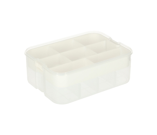 Organizatora kaste rotaļlietu kaste rotaļlietu kaste ar vāku nodalījumiem 3 līmeņu slānis