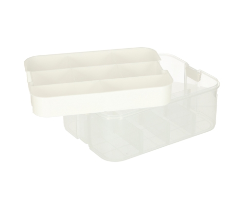 Organizatora kaste rotaļlietu kaste rotaļlietu kaste ar vāku nodalījumiem 3 līmeņu slānis