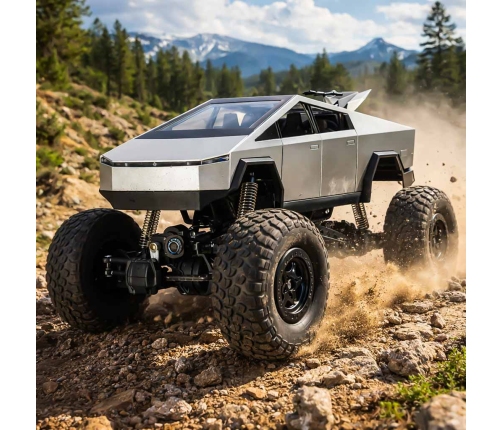 Tālvadības pikaps kravas automašīnas kāpšanas transportlīdzeklis 1:8 2.4GHz