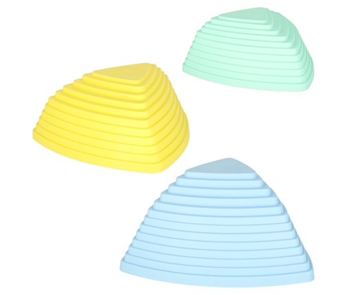 Sensorais ceļš upes akmeņi līdzsvara apmācībai grīda ir lava play 11 elementi pasteļtoņi