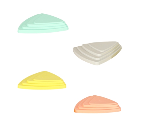 Sensorais ceļš upes akmeņi līdzsvara apmācībai grīda ir lava play 11 elementi pasteļtoņi