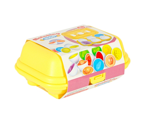 izglītojoša puzle sorteris spēles formas olas montessori augļi dārzeņi 6gab