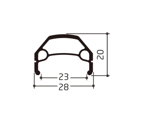 Riteņa aploce Shining 28