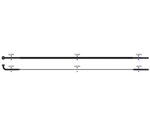 Спицы Sapim CX-Ray J-Bend 2-2.3-0.9-2 x 276 mm