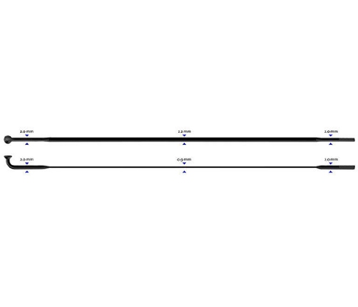 Спицы Sapim CX-Ray J-Bend  2-2.3-0.9-2 x 278 mm