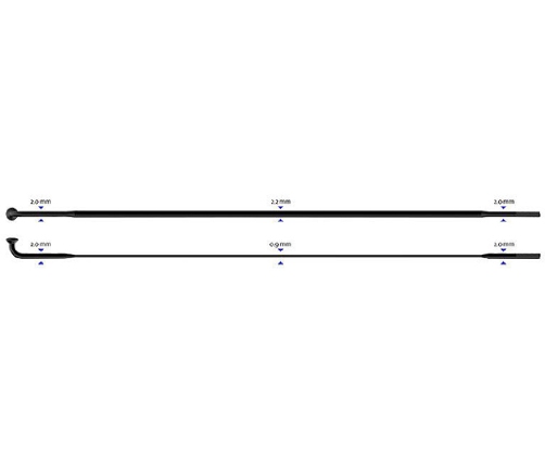 Спицы Sapim CX-Ray J-Bend  2-2.3-0.9-2 x 282 mm