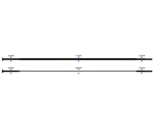 Spieķi Sapim CX-Ray Straight  2-2.3-0.9-2 x 294 mm