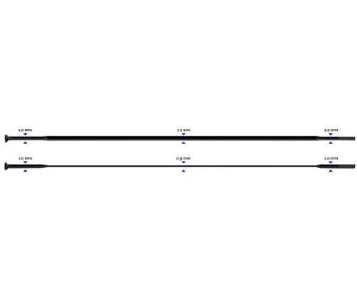 Spieķi Sapim CX-Ray Straight 2-2.3-0.9-2.0 x 296 mm