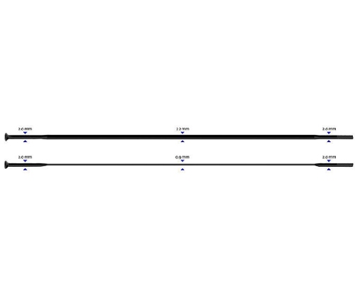 Spieķi Sapim CX-Ray Straight 2-2.3-0.9-2.0 x 302 mm