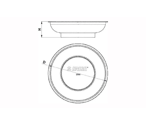 Magnētisko paplāte Unior Unior 2086